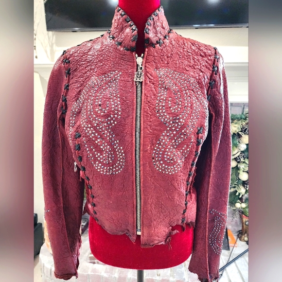 Eleven 11 Women's Custom Leather Jacket, sz Med - Picture 11 of 15